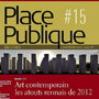 Vue partielle de l'exposition Situations locales pendant le vernissage à la galerie Art & Essai publiée en 2ème de couv. de la revue Place Publique